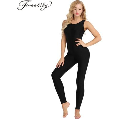 Sleeveless Unitards For Women Ballet Dance Gymnastics Unitard Full Bodysuits Adult Spandex Stage Performance Dancewear