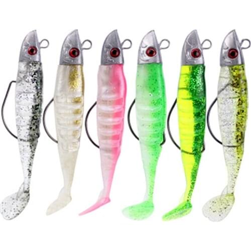 Black Minnow Artificial Soft Baits Fishing Lure Paddle Tail Freshwater Bait Shad Pike Bass Fishing Leurre