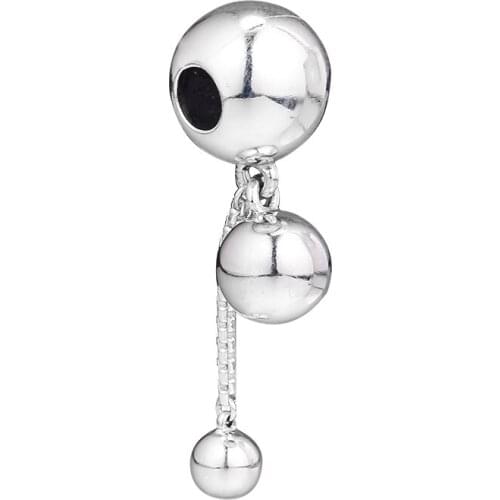 CKK String of Beads Charms 925 Sterling Silver Jewelry Fits Original Bracelets Necklaces DIY Making Kralen Berloque Perles