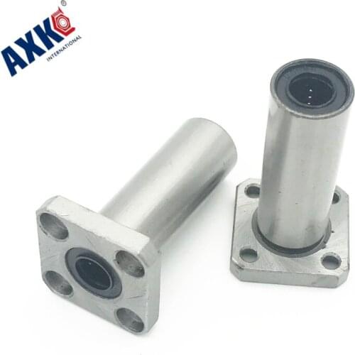 Cnc Router Parts 3d Printer Bearing 4pcs Lmk6luu 6mm Round Flange Linear Ball Bushing For 6 Mm Guide Rail Rod Shaft Cnc Part