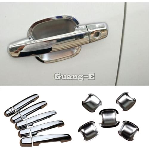 For Chery Tiggo3 Tiggo 3 2014 2015 2016 2017 2018 Car Cover Detector Stick Frame Panel Lamp Trim ABS Chrome Door Handle 10pcs