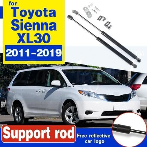For TOYOTA Sienna XL30 2011-2019 Front Hood Bonnet Gas Struts Shock Damper Lift Supports Car-Styling Absorber Hood Struts