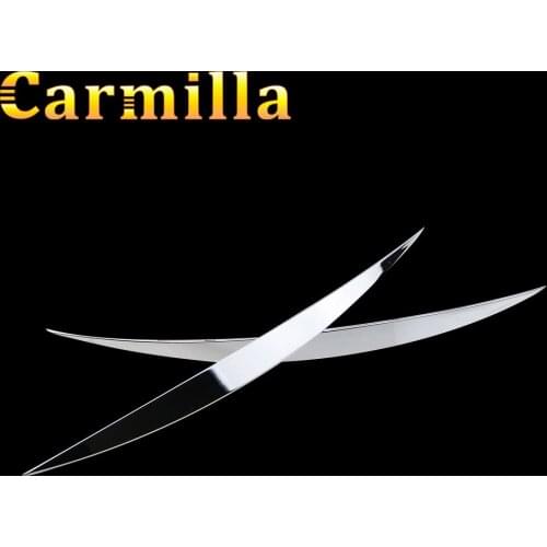 Carmilla ABS Chrome Car Wheel Eyebrow Trim Decorative Light Strip Sticker for Ford Ecosport 2012 2013 2014 2015 2016 Accessories