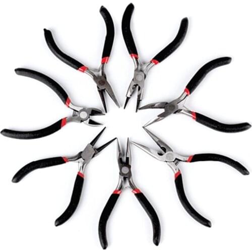 Ferronickel Carbon-Hardened Steel Needle Nose End Cutting Jewelry Pliers Tools DIY Equipment Plier Fit Handcraft Beadwork Repair