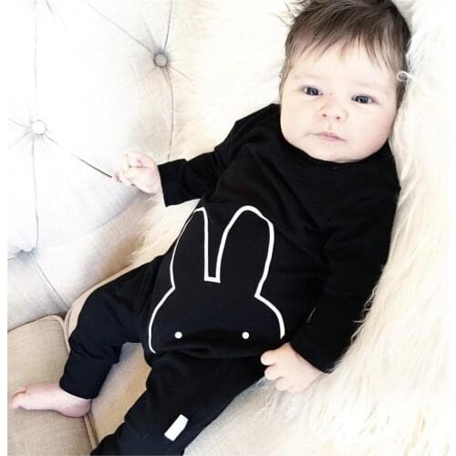 Hot Selling Casual Newborn Baby Romper Pajamas Bunny Pullover Onesies For Little Boys Girls Sleep Clothes Toddler Clothing