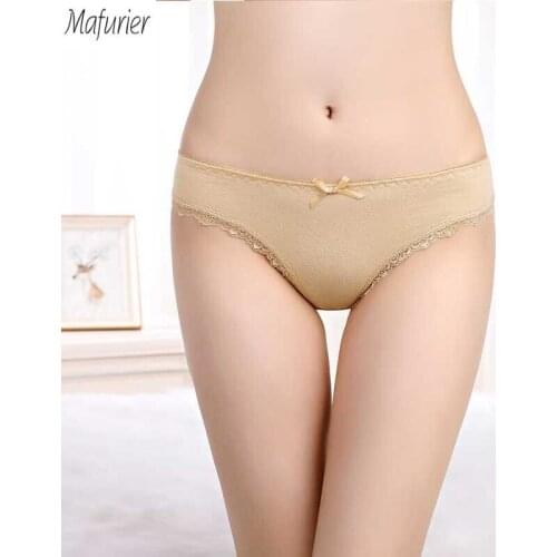 Mafurier Free Shipping Women Sexy Panties Underwear Lady Cotton Thongs Briefs Female Soft G -String Lingeries For Women 6Pc/Lot