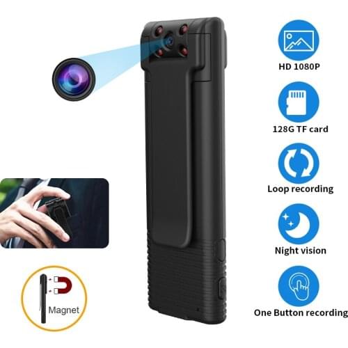 B21 HD 1080P Mini Camera Portable Digital Video Recorder Pen Body Camera Night Vision Miniature Magnet Camcorder Video Recorder