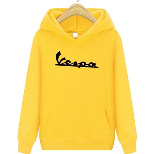 Men Hipster Vespa Lertter Print Sweatshirts Men Funny Solid Cotton Swag Hooded Hoodies Brand Autum Winter Clothing