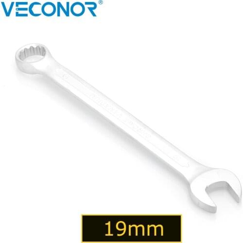Veconor 19mm Open Box End Combination Wrench Chrome Vanadium Opened Ring Combo Spanner Household Car repair Hand Tools 19 mm