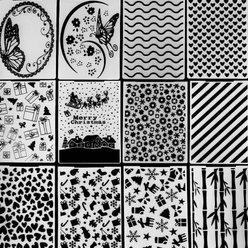 New Arrival Scrapbook Circular Design DIY Paper Cutting Dies Scrapbooking Plastic Embossing Folder