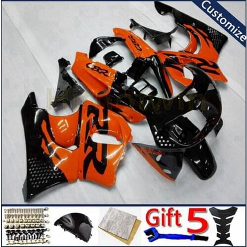 Motorcycle cowl For CBR900RR 1994 1995 1996 1997 CBR893RR 94 95 96 97 CBR 900 RR ABS Fairings hull kit orange black