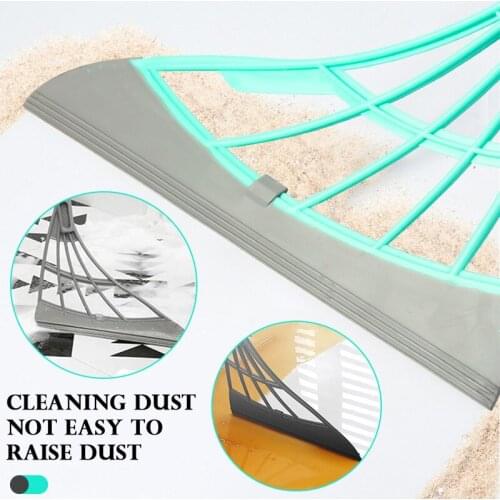 Rubber Broom Hand Push Sweeper Magic Broom Floor Wiper Squeegee for Floor Cleaning Floor Squeegee Sweeping Brush Pet Hair Broom