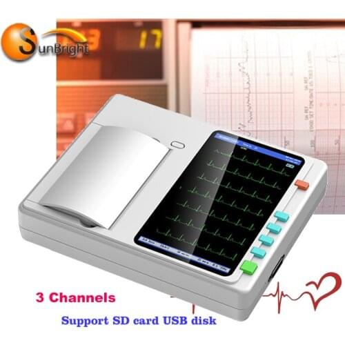 12 channel holter ECG monitor system 12 leads 7 inch ECG machine SUN-7031