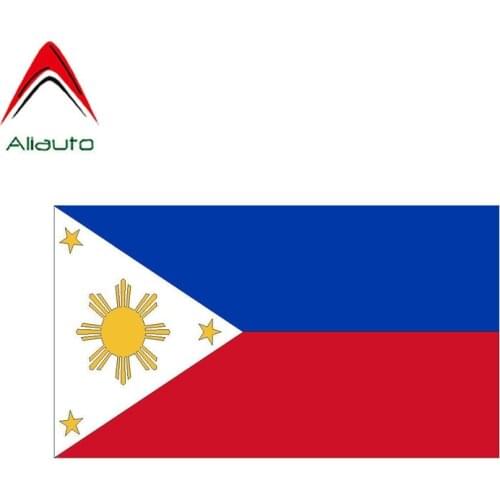 Aliauto Reflective Car Sticker Philippines Flag Sunscreen Waterproof Decal Vinyl for Helmet Motorcycles Laptop,13cm*7cm