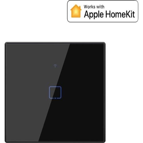 WiFi Smart touch Light switch ON/OFF wall switch work with Apple HomeKit for smart home light control