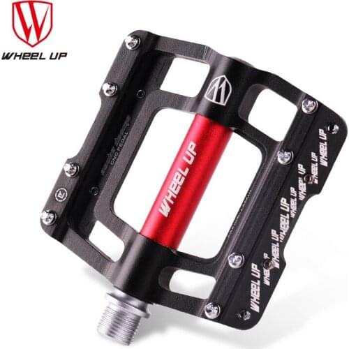 S12 Widen Ultra-light Bicycle Pedals CNC Aluminium Alloy Mountain Bike Pedals Road Bike Pedal MTB 6Bearing Alloy Body Black