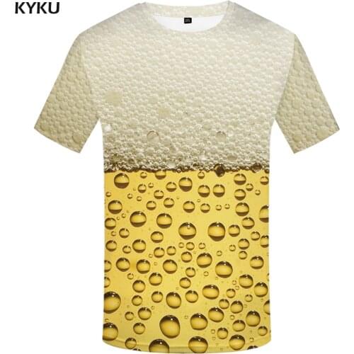 Women clothing Beer T shirt chunky dunky Men Bubble Shirt Print Harajuku T-shirts White Tshirts Casual Gothic Short Sleeve tops