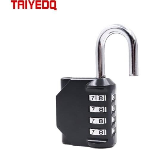 1/2PCS Four-Digit Password Padlock Metal Outdoor Waterproof And Rust-Proof Door Lock Password Lock Cabinet Drawer Buckle Lock