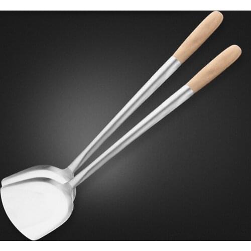 1PC Frying Fish Turners Long Handle Shovel Cooking Pot Turner Stainless Steel Spatula Kitchen Cooking Utensils Cookware