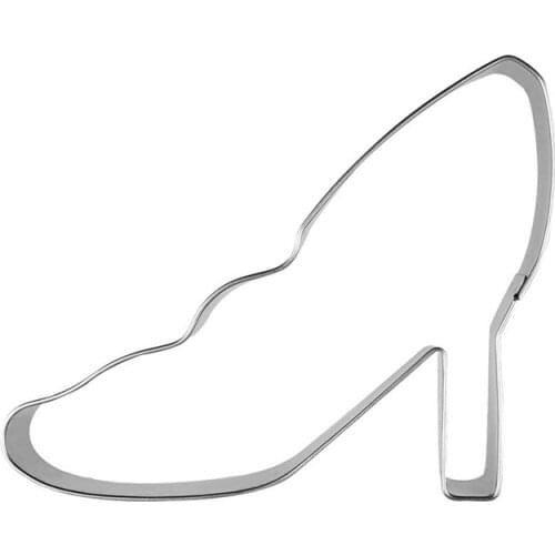 2015 Stainless Steel Metal Lady High-heeled Shoes Cookie Cutter Cake Fondant Tools Bakeware DH067