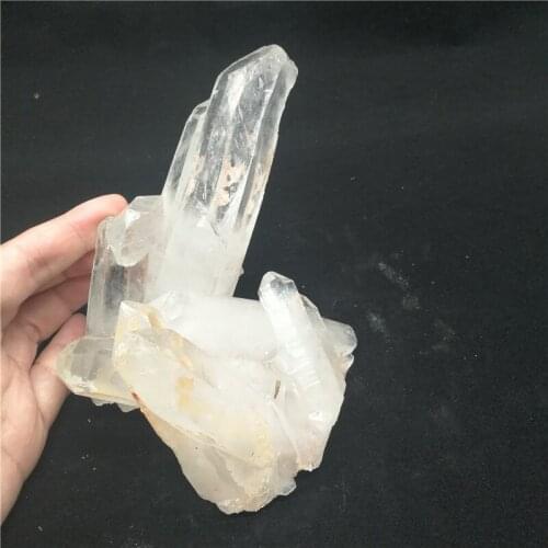 750g Natural high quality White Crystal Clusters for Home Decoration LA2089