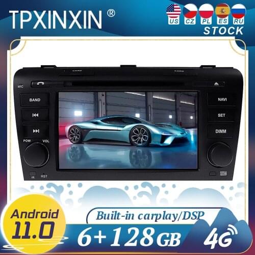 Carplay For Mazda 3 2003-2009 Android 11 Car Radio Player GPS Navigation Head Unit Multimedia Stereo WIFI DSP BT