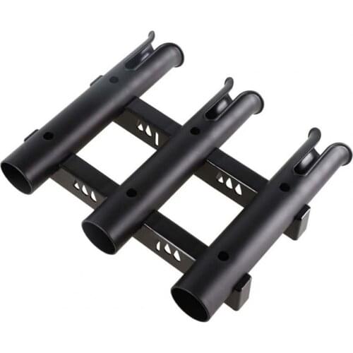 Fishing Rod Holder 3 Tube Wall Mounted Tough Rack Fishing Pole Bracket Boat Fishing Rod Bracket