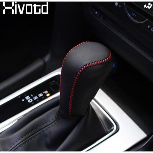 For Mazda CX-5 CX5 2020-2017 interior Leather Gear Stick cover shift lever shift knob protective cover car-stying accessories