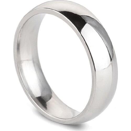 HOT SALES！！！New Arrival Unisex Simple Titanium Steel Couple Band Ring Engagement Wedding Jewelry Gift Wholesale Dropshipping