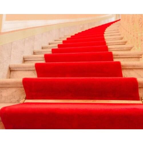 Red Carpet One-off Marriage Red Carpet Celebration Opening Wedding Customized Door Stairs Slip-proof and Thicker