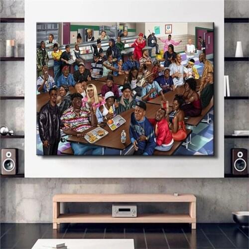 Fashion West Coast Hip Hop Canvas Wall Art Music Poster and Prints Canvas Painting on Wall Art Picture for Home Room Decoration