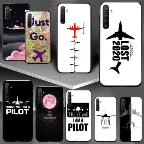 PENGHUWAN Airplane Planet Soft Silicone TPU Phone Cover For OPPO Realme 5 3 2 Pro F7 F9 F11 F3 RENO Cover
