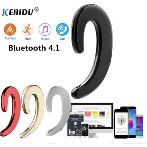 Kebidu Bone Conduction earphone Wireless Bluetooth 4.2 Sports Stereo Headset for laptop PC for iphone 8 X Xiaomi Sumsung Huawei