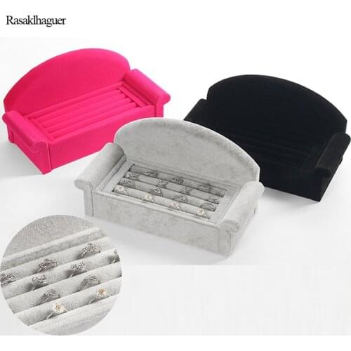 New Style Hot Sale 3 Colors Princess Jewelry Ring Shelf Earrings Tray Jewelry Counter Decoration Storage Box Display Props