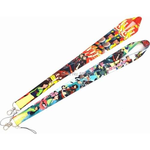 New 20Pcs 2 Styles Mulan Key ID Card Cell Phone Neck Strap Lanyard W