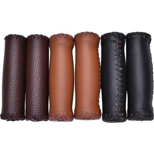 Pop Vintage Artificial Leather Cycling MTB Road Mountain Bike Handlebar Grip