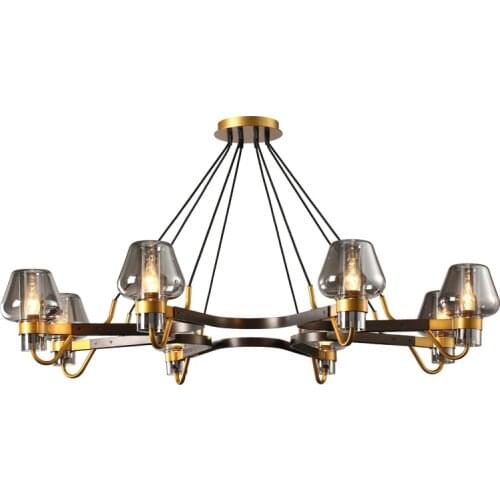 Postmodern Luxury LED chandelier lighting Iron creative hanging lamps Nordic living room long fixtures bedroom deco luminaires