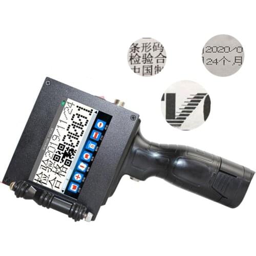 Handheld Inkjet Printer Dual Nozzle 5cm Large Character Smart Fully Automatic Font Carton Wine Box Small Manual Printer Date