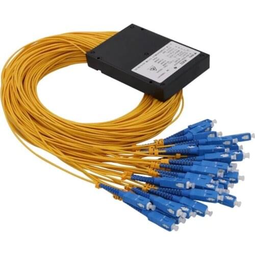 SC/ UPC2.0mm 1x64 PLC Fiber Optic Splitter Cassett Fiber Optical Splitter or ABS PLC Splitter Single Mode SC FC LC ST Connector