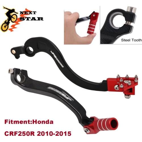 Motorcycle CNC Folding Shifter Shift Pedal Lever Foot Brake Pedal Anti-fall For HONDA CRF250R CRF 250R 250 R 2010-2012 2013-2015