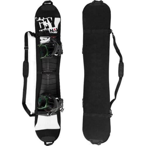 160cm Ski Snowboard Scratch-Resistant Carrying Bag Monoboard Plate Protective Case Skiing Snowboarding Skis Carry Bag