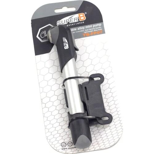 Super B TB-FP07 Bike Mini Pump Presta Schradar FV AV Dual Valve Two in One Portable