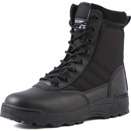 Tactical Military Boots Men Boots Special Force Desert Combat Army Boots Outdoor Hiking Boots Ankle Shoes Men Work Safty Shoes