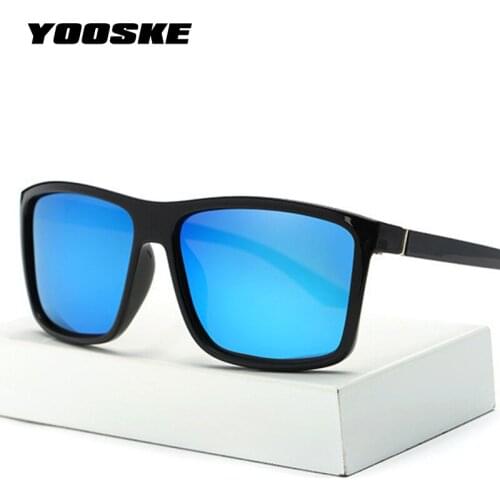 YOOSKE Brand Mens Polarized Sunglasses Special Driving Driver Sun glasses Women Vintage Rectangle Anti-UV Goggles Eyewear