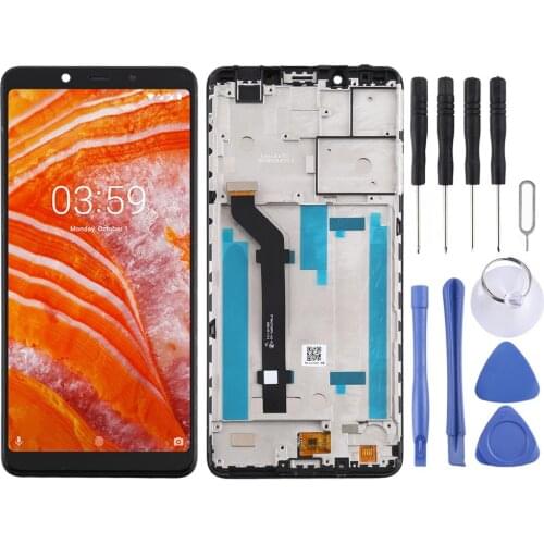 LCD Screen and Digitizer Full Assembly with Frame for Nokia 3.1 Plus TA-1118
