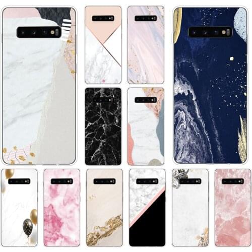 21AS marble collage print Soft Silicone Tpu Cover phone Case for Samsung Galaxy S10 S20 Plus case