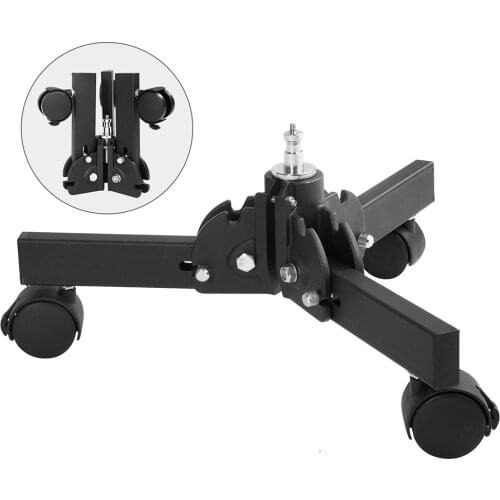 7.9inch/20cm Light Stand Studio Flash Video Lighting Photography Light Stand Foldable Legs And Wheels Studio Equipment