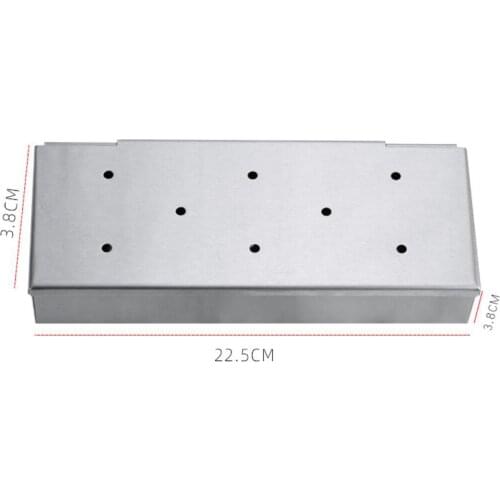 BBQ Smoker Box Add Smoky Flavor Meat Barbecue Accessories Stainless Steel