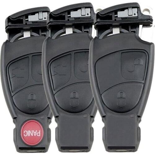 2 3 4 Buttons Car Remote Entry Fob Case Replacement Smart Key Shell For Mercedes Benz 1998-2006