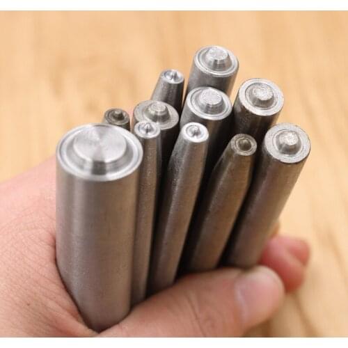 1.0-12mm Eyelet Punch Die Tool Set Installer Die Punch for Leathercraft Clothing Shoes Belt Bag Grommet